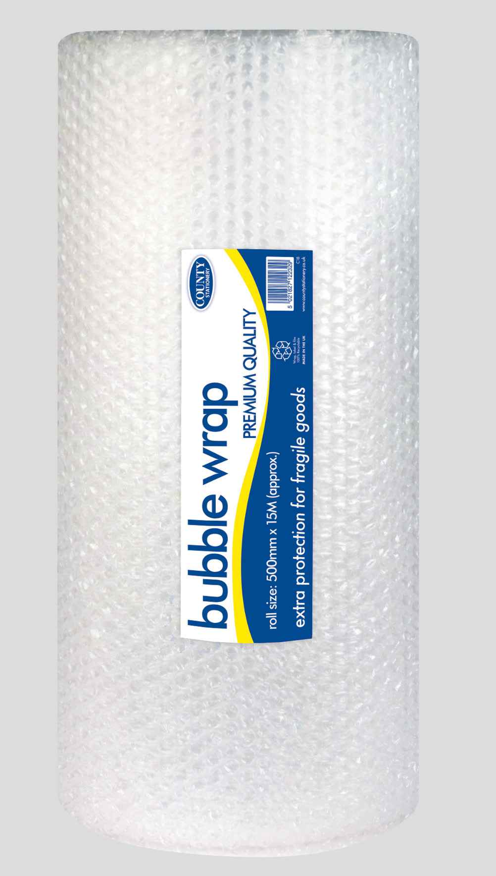 County Bubble Wrap Roll - 500mm x 15M (55mu)