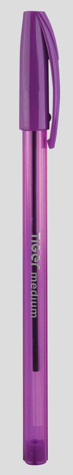 Tiger Ball Point Pens Box 50 - Purple