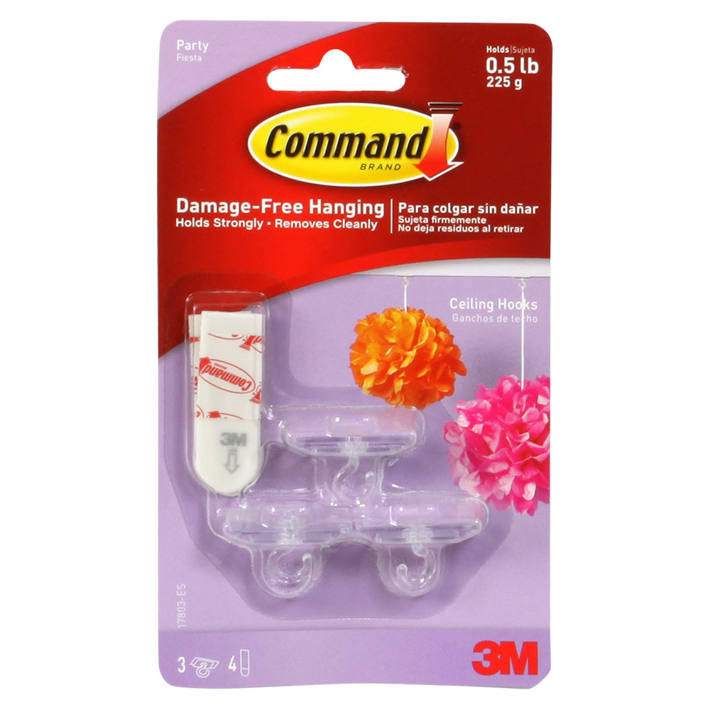 3M Command Party Ceiling Hooks (Replaces 17803-ES)