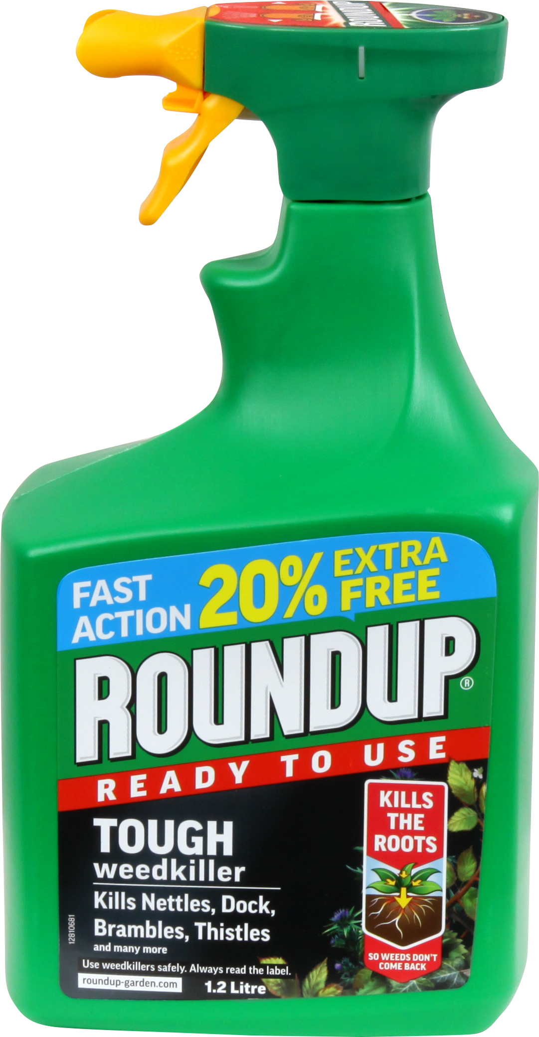 Roundup XL Tough & Deep Root Weedkiller 1ltr Extra 20% free