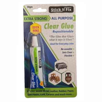 STICK  N FIX EXTRA STRONG ALL PURPOSE CLEAR  GLUE 30gm