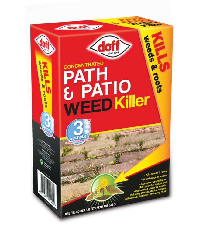 Doff concentrated path & patio weedkiller 3 sachets 3x80ml (F-FT-003-DOF)
