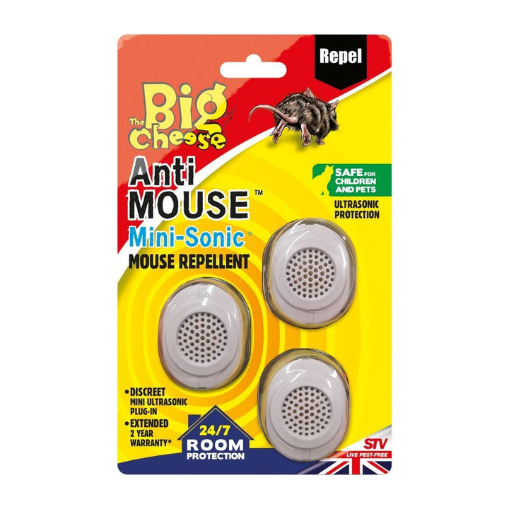 Anti Mouse Mini-Sonic Mouse Repellents - 3 Pack