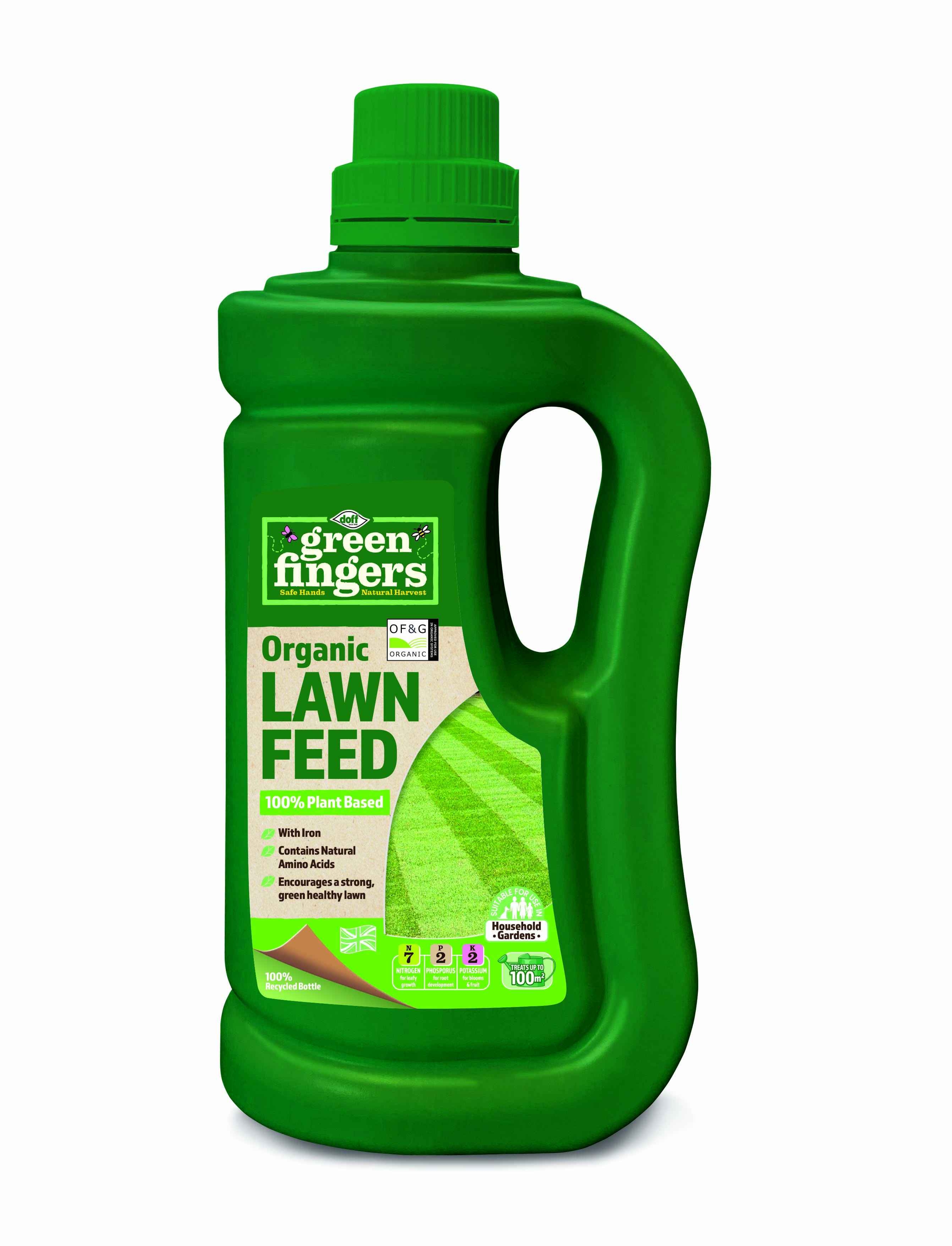DOFF  Greenfingers Organic Lawn Feed 900ml
