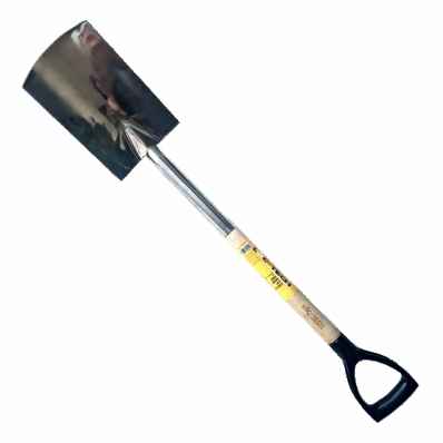 Loc-tech Stainless Steel  Digging Spade Wooden Handle ('d' Grip)