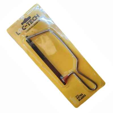 Loc-tech Junior Hacksaw Chrome Finish With 2 Blades