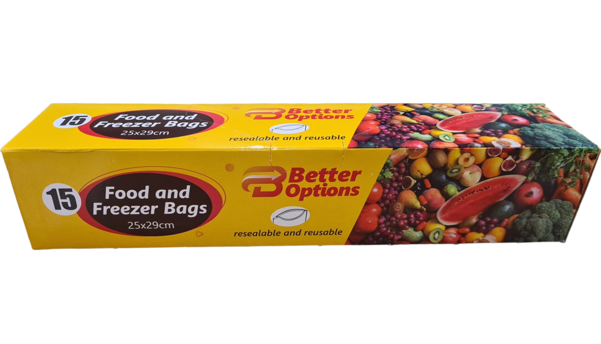 Better Options Food & FREEZER BAG 15pk 25X29CM