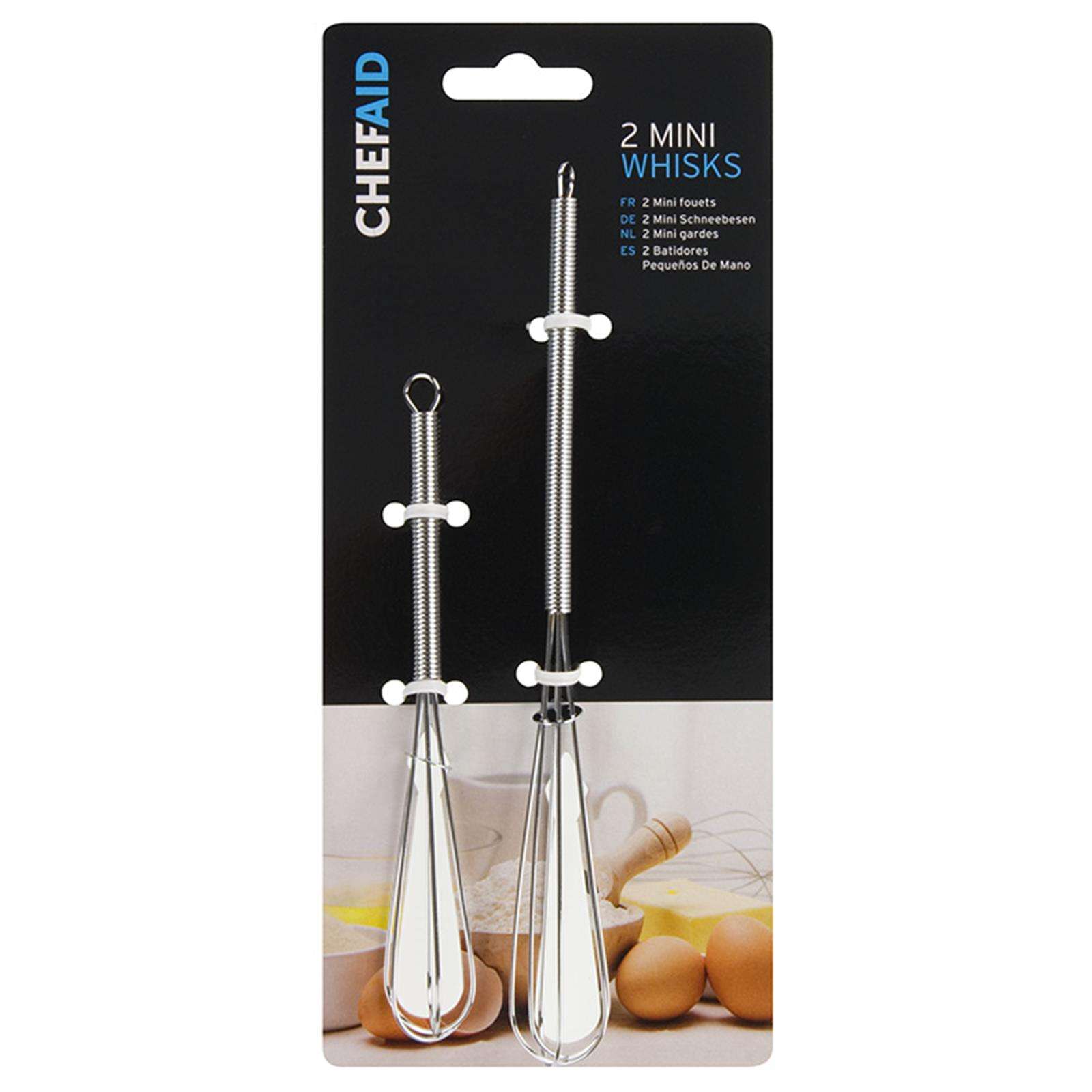 Chef Aid Set 2 Mini Whisks Carded