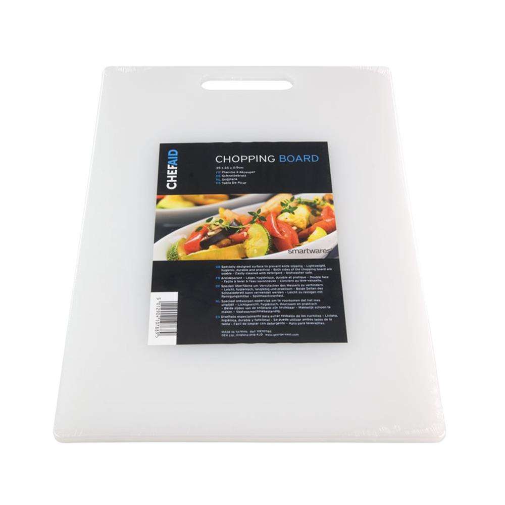 Chef Aid 350X250X9Mm Poly Chopping Board