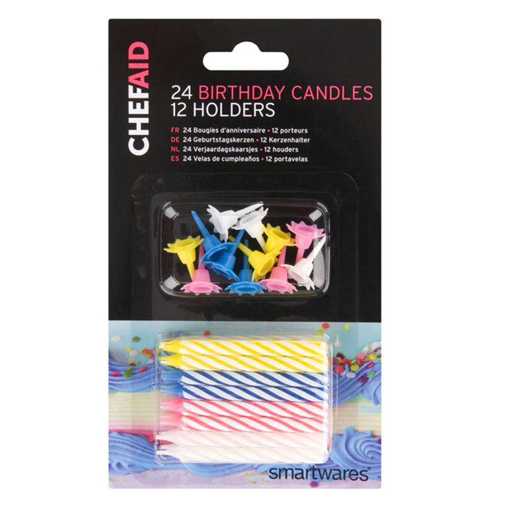 Chef Aid Birthday Candles Carded