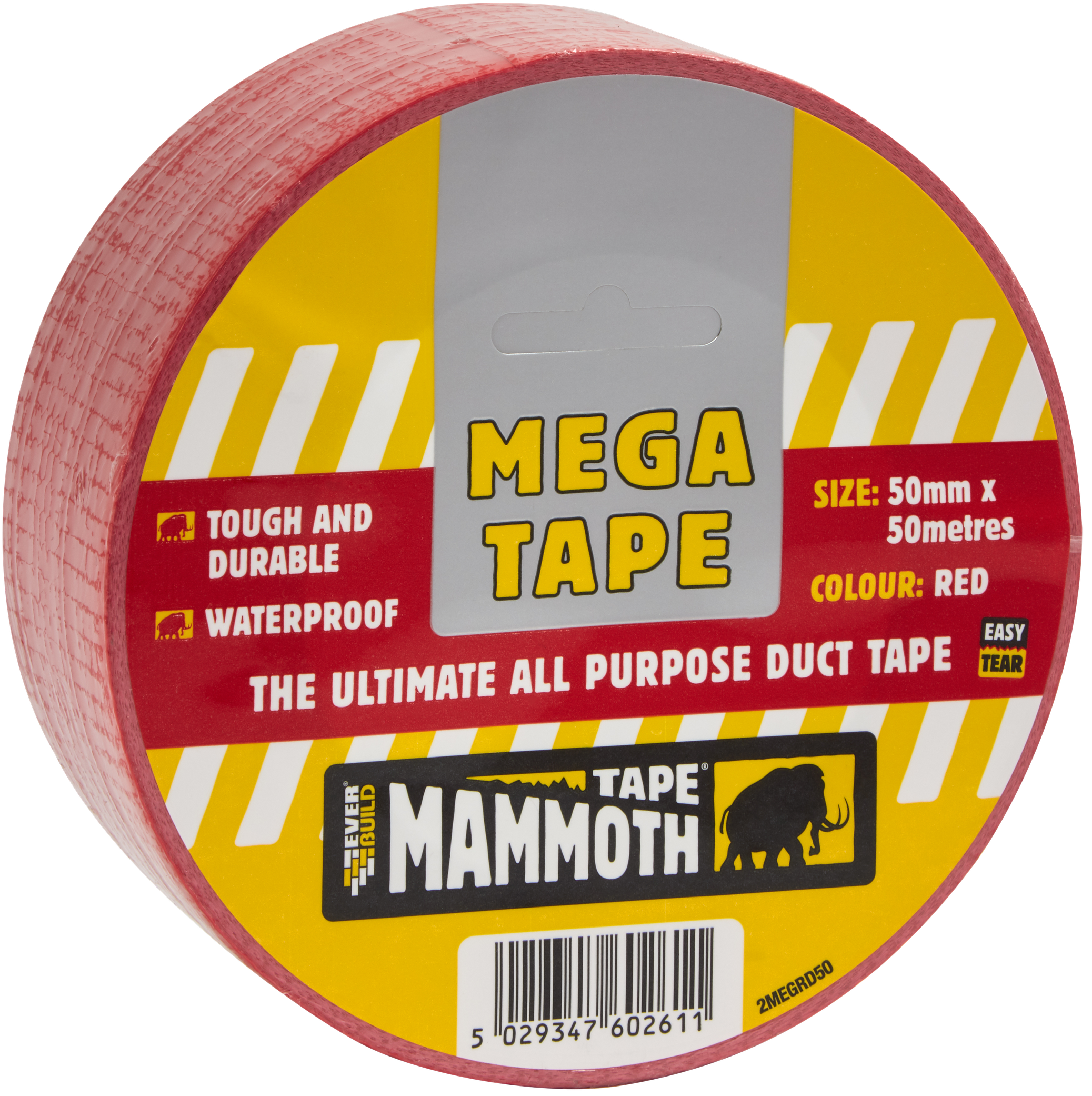 Mega All Purpose Tape Red 50mm x 50mtr - Red