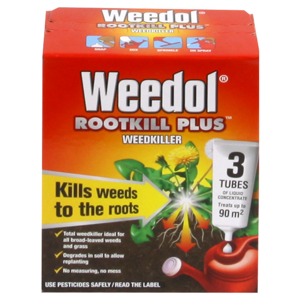 Weedol Rootkill Tubes 3 pcs. 90m2