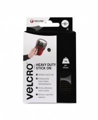 VELCRO Brand Heavy Duty Stick On Coins, 45mm - Black, Pack of 6