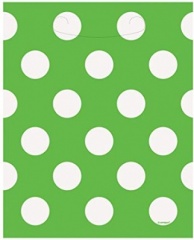 8 LIME GREEN DOTS LOOTBAGS