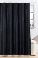 Blue Canyon Diamante Polyester Shower Curtain - Black (SC500/BK)