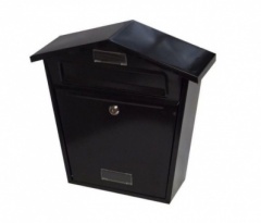 Chester Wall Mounted Black Postbox