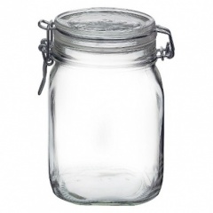 Glass Storage Jar Clip-lid Col