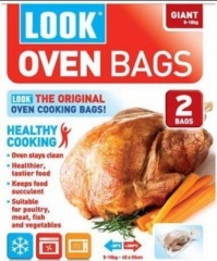 LOOK GIANT OVEN BAGS PK2 WITH TIES