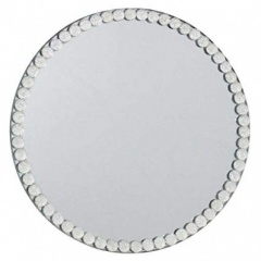 20cm Mirror+gem Candle Plate