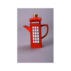 Telephone Box Miniature Ornamental Teapot
