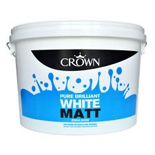 Crown Contract Matt Brilliant White 10Ltr