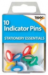 Essential 10 Indicator Pins Coloured