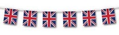 Bunting Union Jack 12ft with 11 Flags PVC