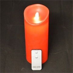 Reality Dancing Wax Red Wavy Candle
