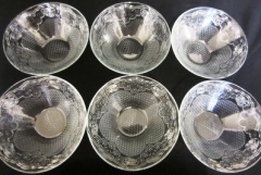 Pasabahce 6pc Lacy Small Bowls 13.8cm