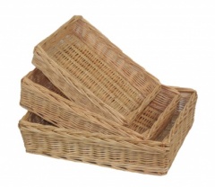 Set of 3 Storage Baskets - Buff