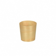 Declan Papstar 50 Fingerfood - Bowl,  Wood ''Pure'' Round 4.5cm x4.5 cm