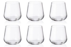 Amundsen Crystal Tumbler Glasses - Set of 6 320ml