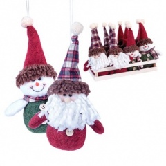 6'' Assorted Snowman / Santa Ornament