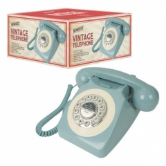 Retro Blue Telephone - COLOUR BOX