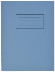 Silvine A5 Exercise Book 40 LVS Blue (EX104) - Lined with margin