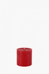 7X7CM RED+WHITE CANDLE POT