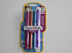 PaperMate Erasable Gel Pen Medium - Fun Colours - Pack of 4