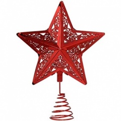 30cm 3D S/Flake Tree Topper Red