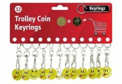 Trolley Coin. New- Smiling Face - Pack of 12