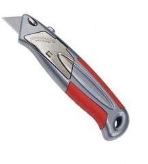 (Am-Tech)  RETRACTABLE UTILITY KNIFE - SOFT GRIPS 0476