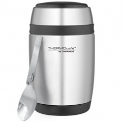 Thermos Cafe Curved  Food Flask with Stainless Steel Spoon 400ml