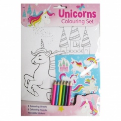 Unicorns jumbo colouring book