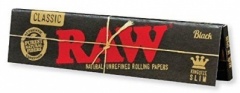 Raw King Size Slim Classic Black Paper pk50