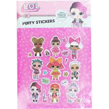 Surprise puffy stickers