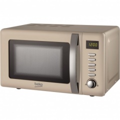 Beko 800W Retro Compact Microwave, 20L Cream (MOC20200C)
