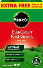 Miracle Gro Evergreen Fast Grass Lawn Seed 480gm