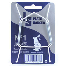 Plastic Coated Plate Hangers Size No.1 Pk10