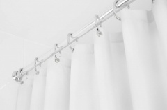 Croydex Textile Curtains - White
