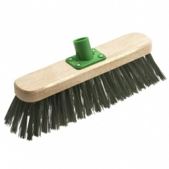 12'' Green Pvc Flat Socket Broom Head