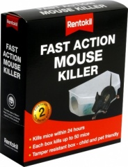 Rentokil Fast Action Mouse Killer Pk2